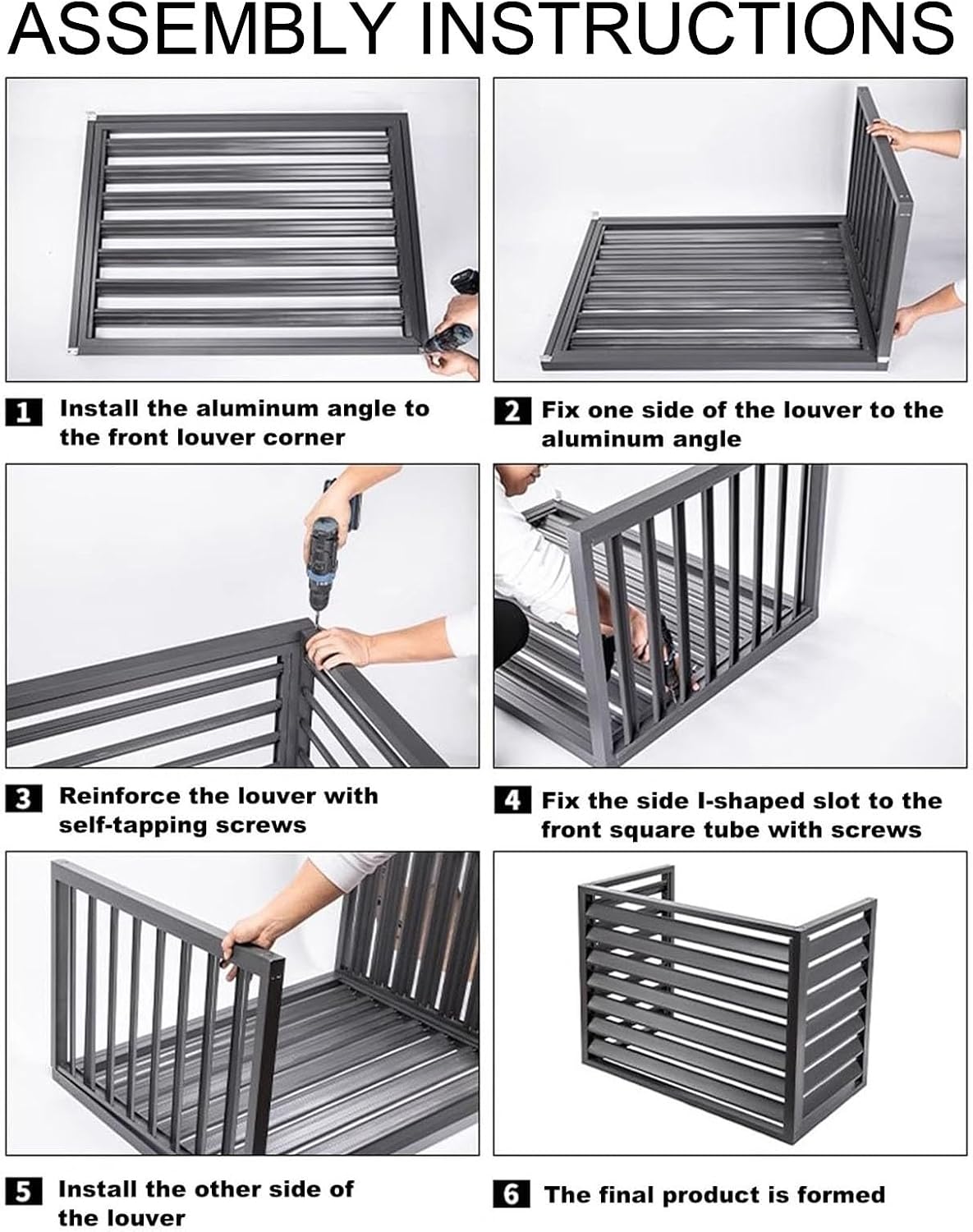 GENERIC Clôture En Aluminium Pour Climatiseur Avec Couvercle – Extérieur Pour Climatiseurs – Marron 110 Cm – Solution De Dissimulation Extérieure Pour Climatiseurs