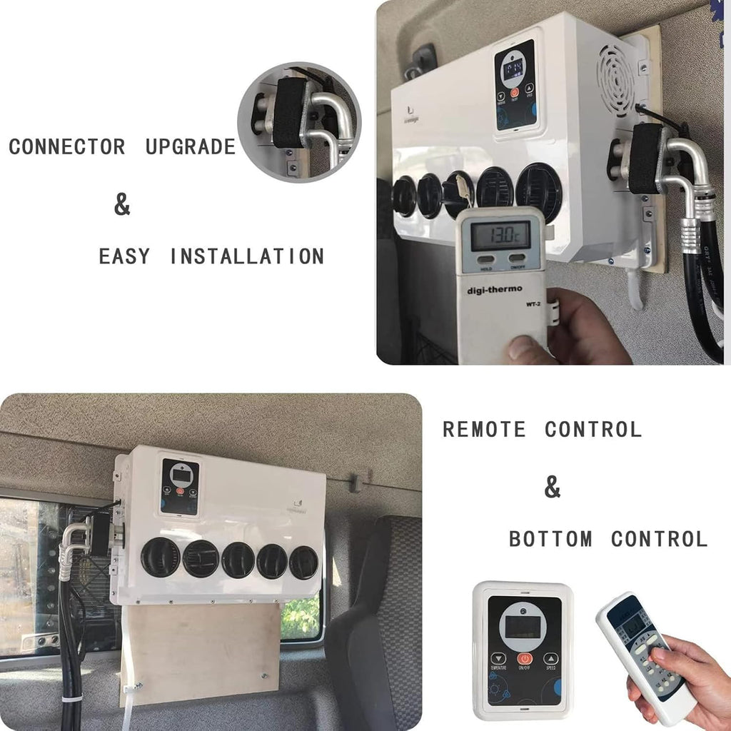 GENERIC Climatiseur De Véhicule Récréatif 12 V 6600 BTU Pour Camion, Fourgonnette | Refroidissement 100 % électrique économe En énergie Pour Camping-car Et Camping-car