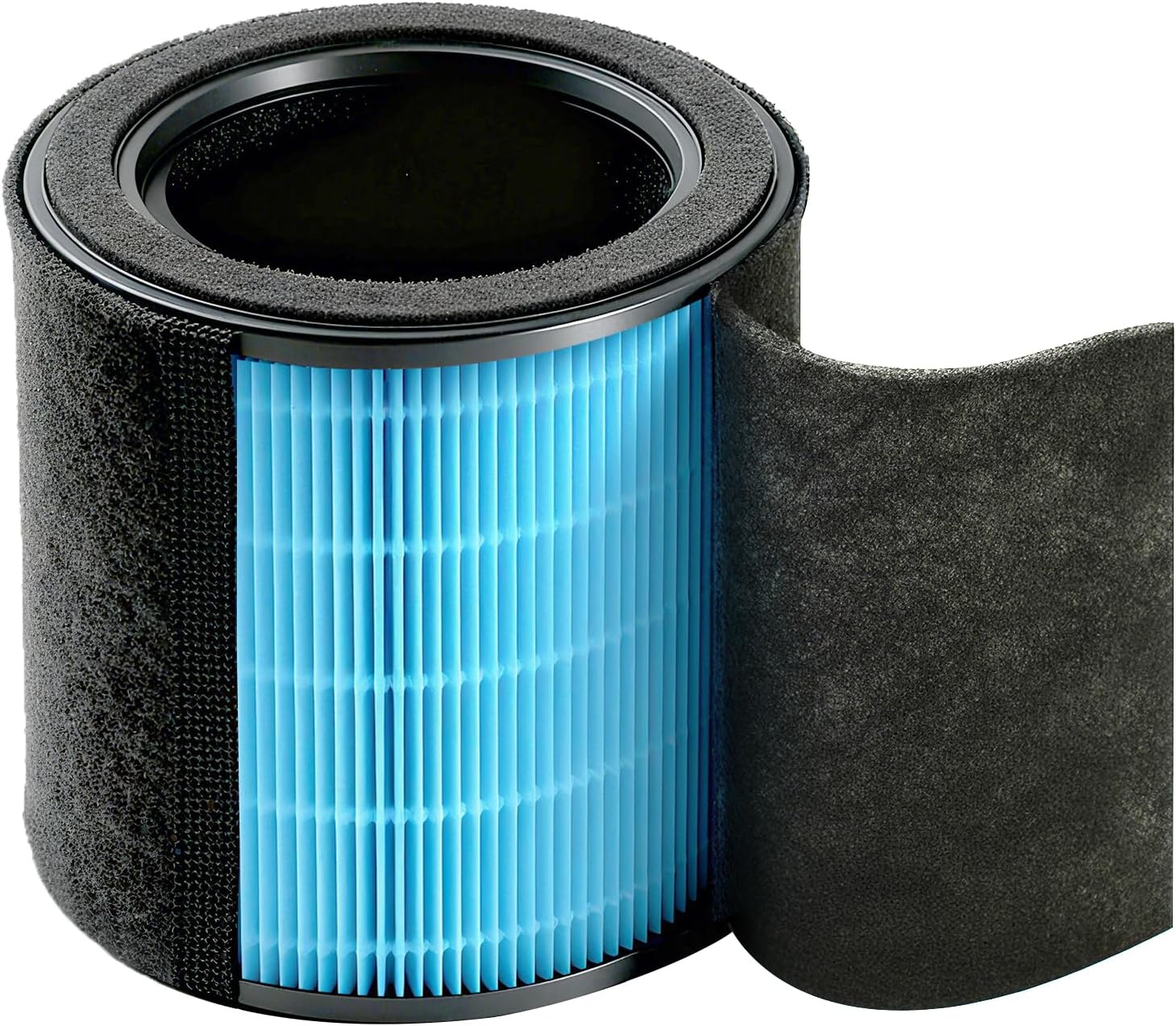  DR.PREPARE Purificateur D'air Maison, Pet Mode, Double Aspiration, Jusqu'à 100 M², Mode Nuit, Silencieux 20dB, Pré-filtre Lavable, Capteur Intelligent De Qualité D'Air PM2.5, Pour Chambres, Bureaux