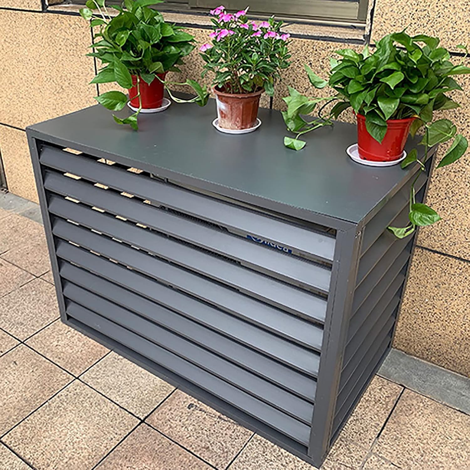 GENERIC Housse De Climatiseur D'extérieur - Protège L'unité De Climatisation Contre Les Dommages Causés Par Les Intempéries - Dissimule Les Unités Disgracieuses - Housse Durable Et Imperméable Pour Le