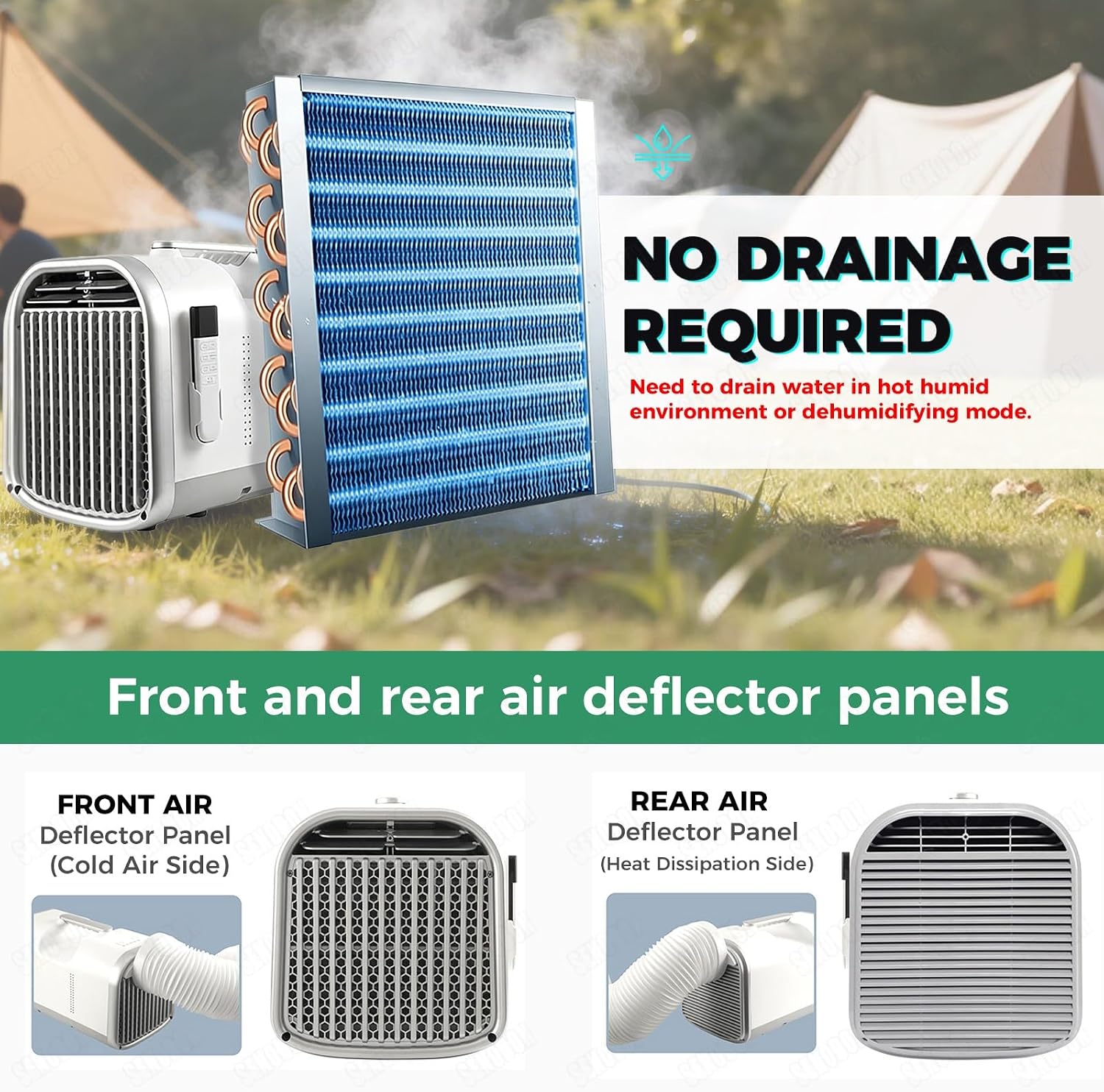 Climatiseur Portable 4400/5100 BTU Tente, Camping-car, Camion, Pêche, Petites Pièces Animaux Compagnie.Unité Climatisation Compacte Pour L'intérieur L'extérieur,voyages Voiture Camp