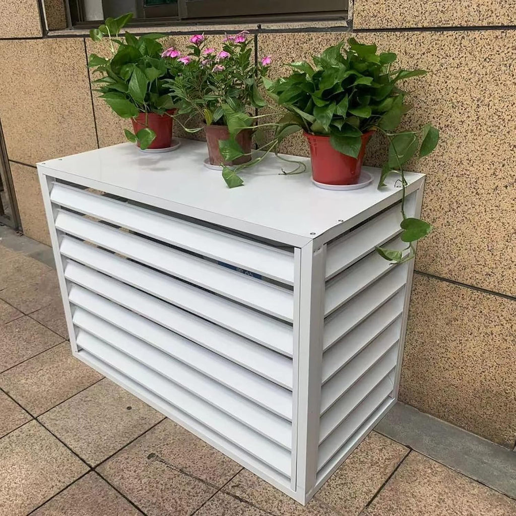  Housse De Protection Pour Climatiseur Extérieur – Clôture Décorative Antivol Toutes Saisons Pour Climatiseurs Séparés – Protection Pour Climatiseurs Extérieurs