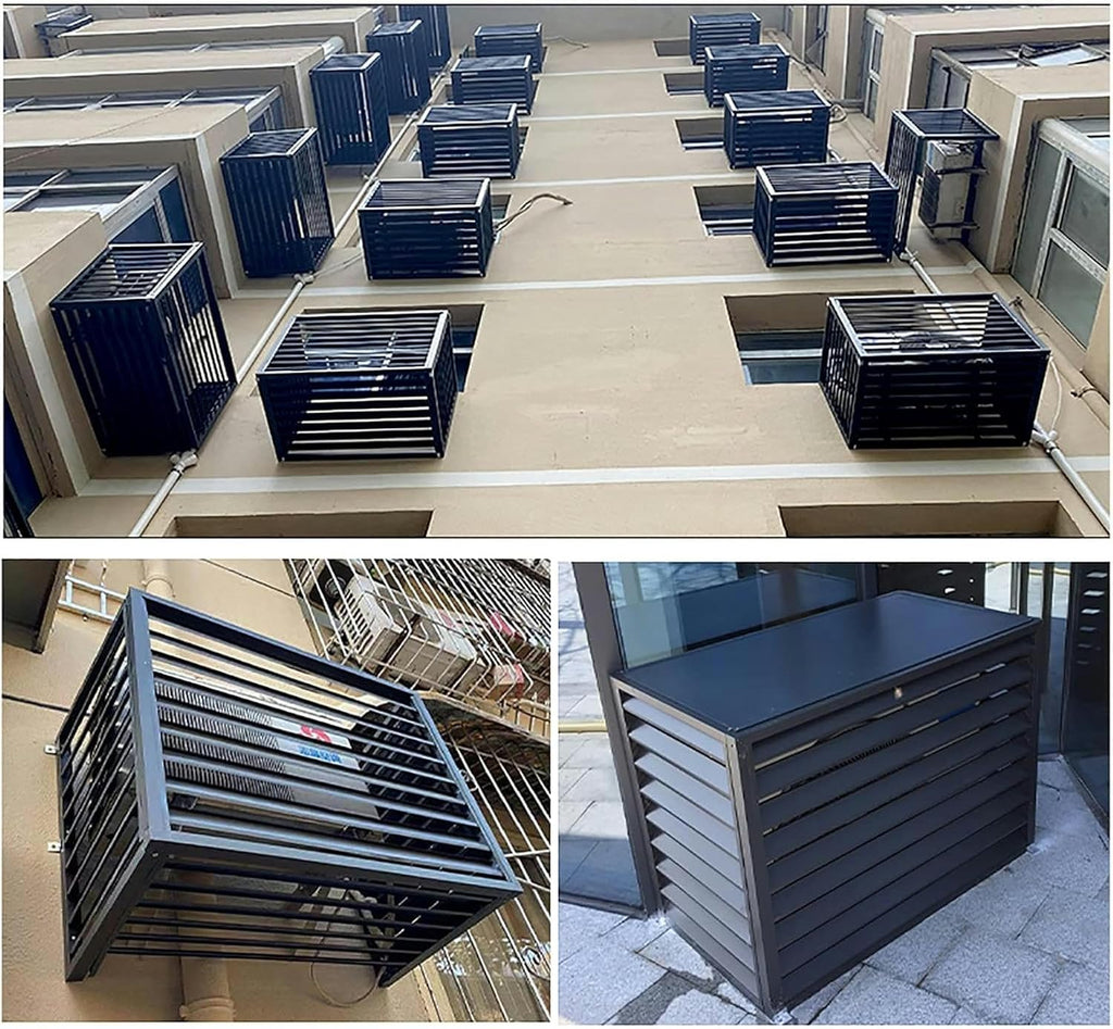  Housse De Protection Extérieure En Aluminium Pour Climatiseur, écran De Protection Et Support De Fleurs Pour Pompes De Piscine Et Grilles De Poubelle, Bouclier De Protect