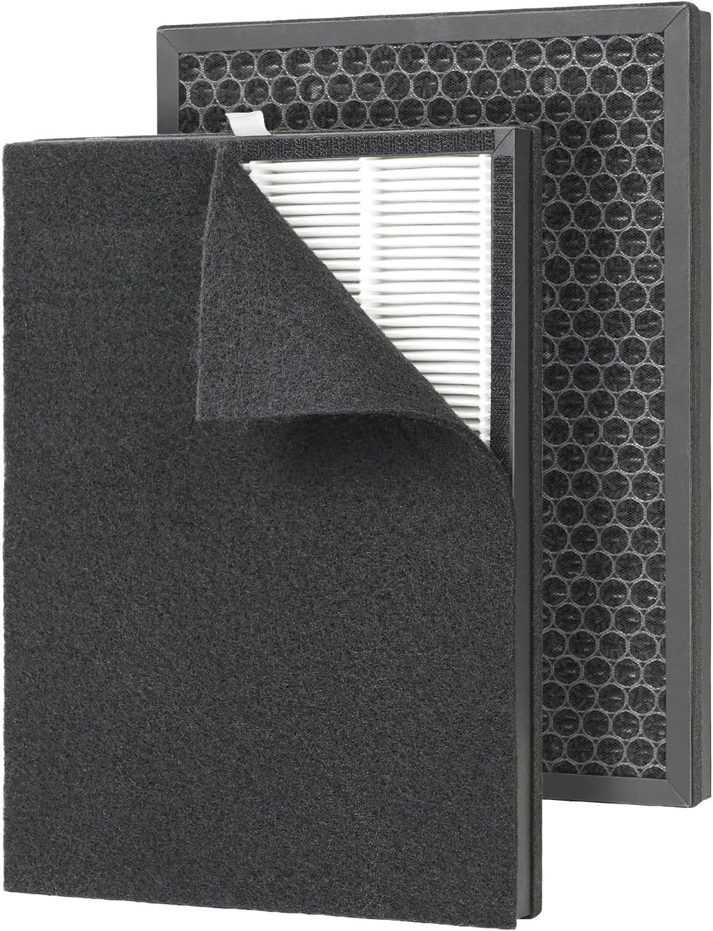  DR.PREPARE Purificateur D'air Maison, Pet Mode, Double Aspiration, Jusqu'à 100 M², Mode Nuit, Silencieux 20dB, Pré-filtre Lavable, Capteur Intelligent De Qualité D'Air PM2.5, Pour Chambres, Bureaux